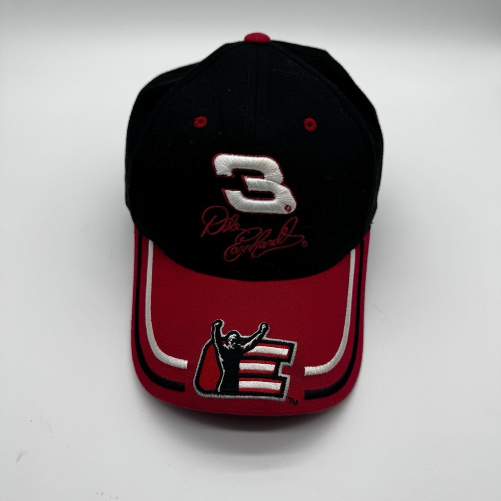 Vintage Dale Earnhardt #3 NASCAR Hat Winners Circle Black Red Snapback Cap VTG